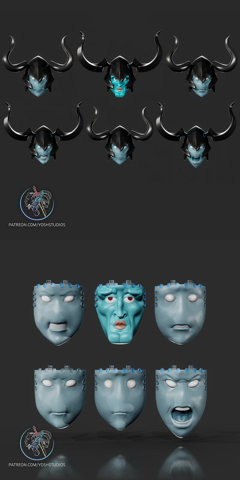 Iron the Shadow Helmet STL model for 3D printing