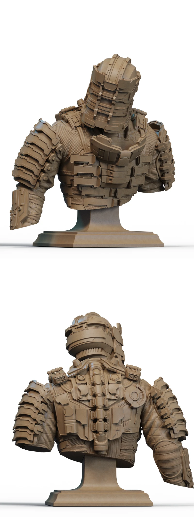 Isaac Clarke 3D Printable Bust STL File STL model for 3D printing