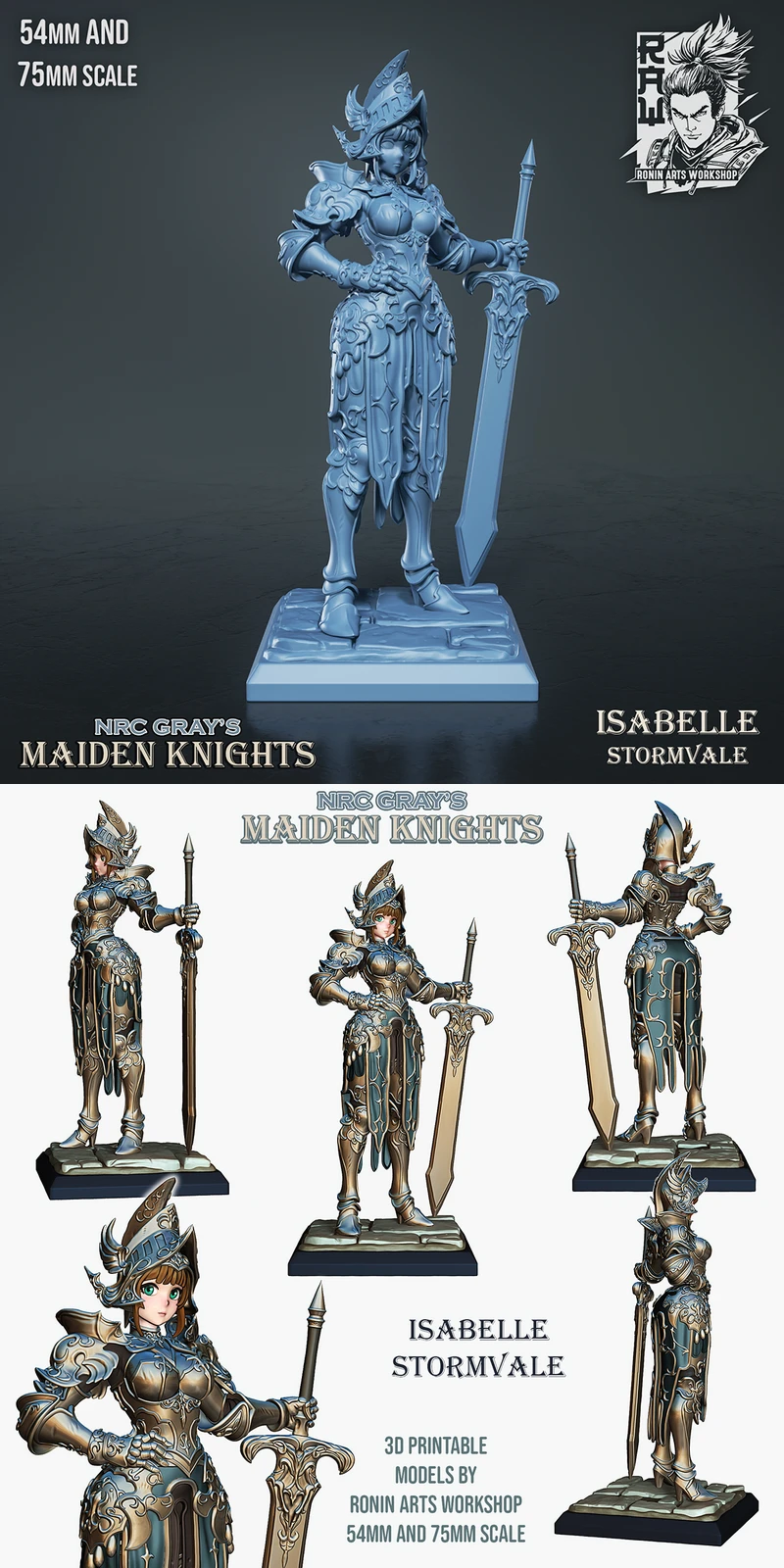 Isabelle Stormvale STL model for 3D printing