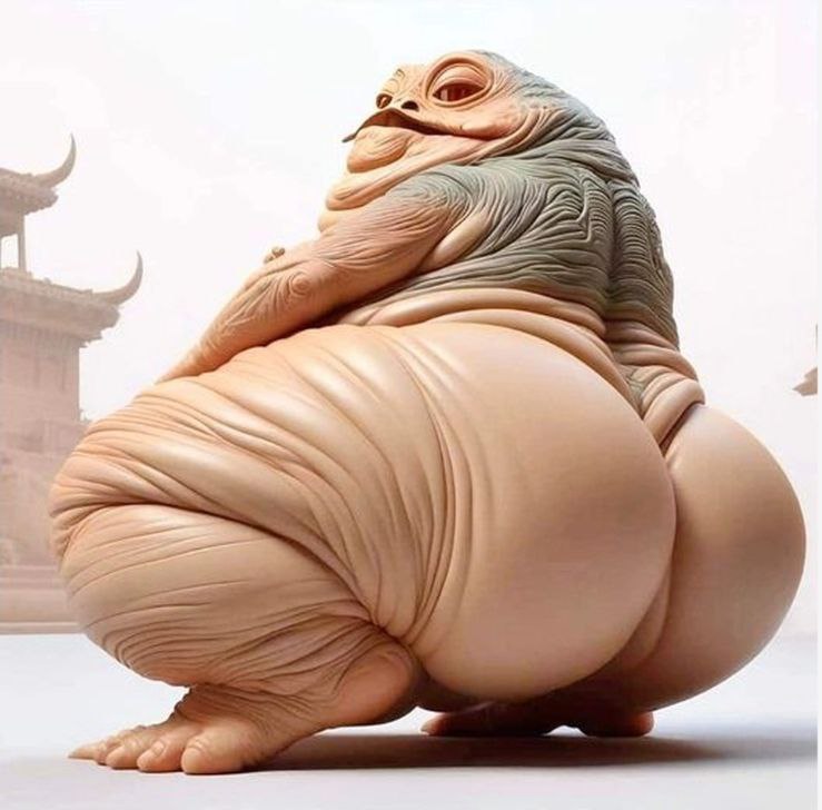 Jabba the Butt STL model for 3D printing