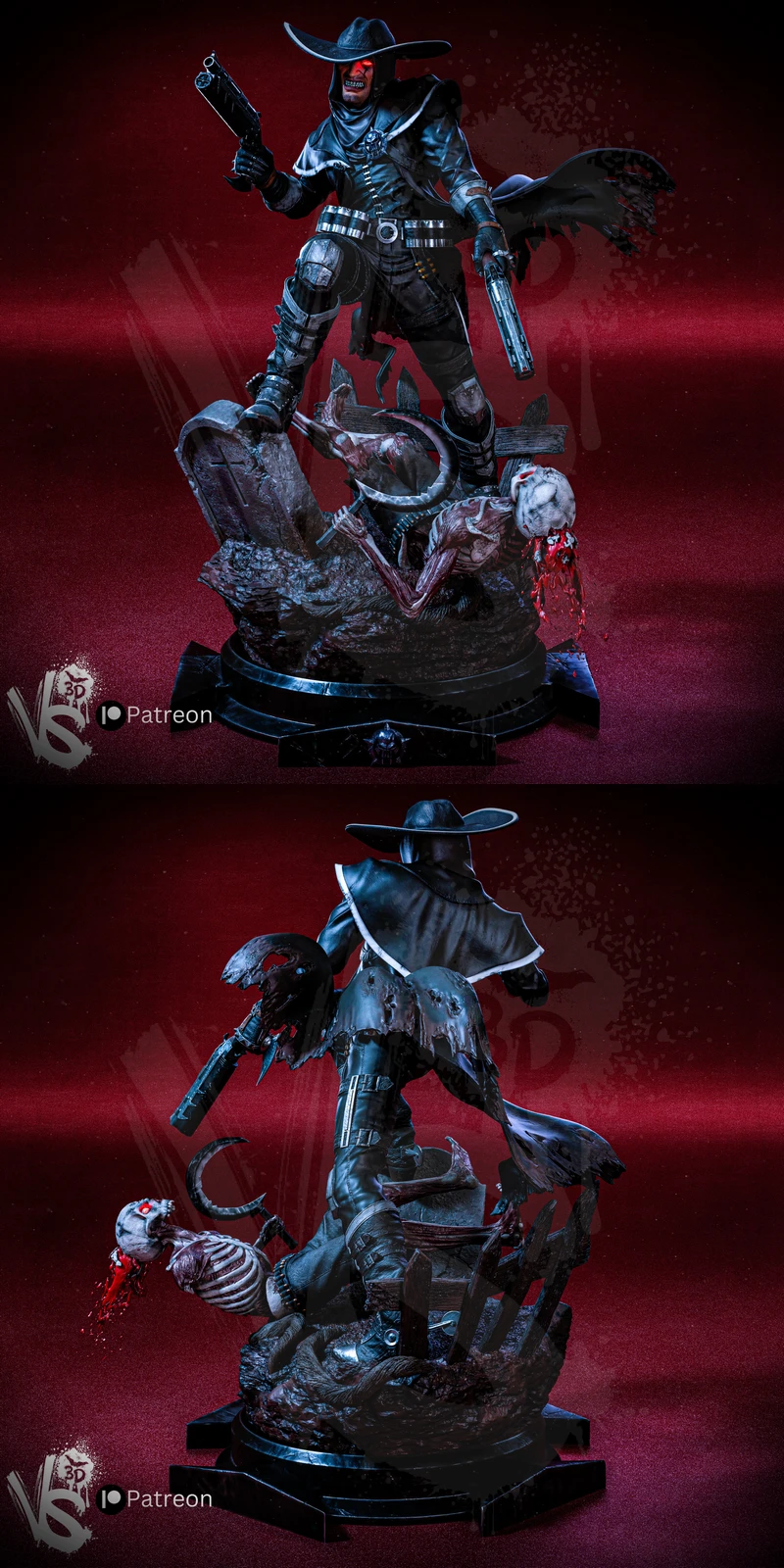 Jericho Cross – Darkwatch STL Figure for 3D Printing STL model for 3D printing