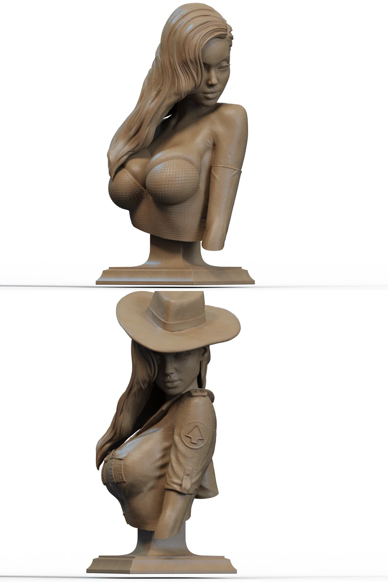 Jessica Rabbit Bust STL model for 3D printing