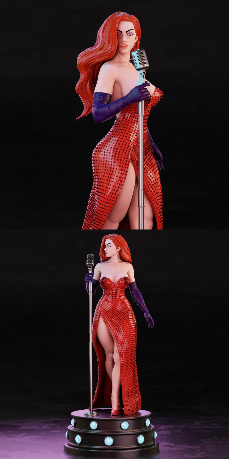Jessica Rabbit Figure STL model for 3D printing