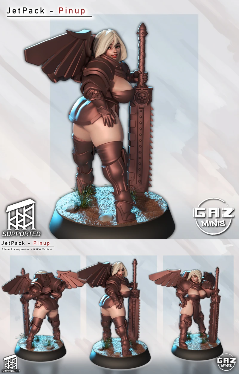 JetPack Pinup STL model for 3D printing