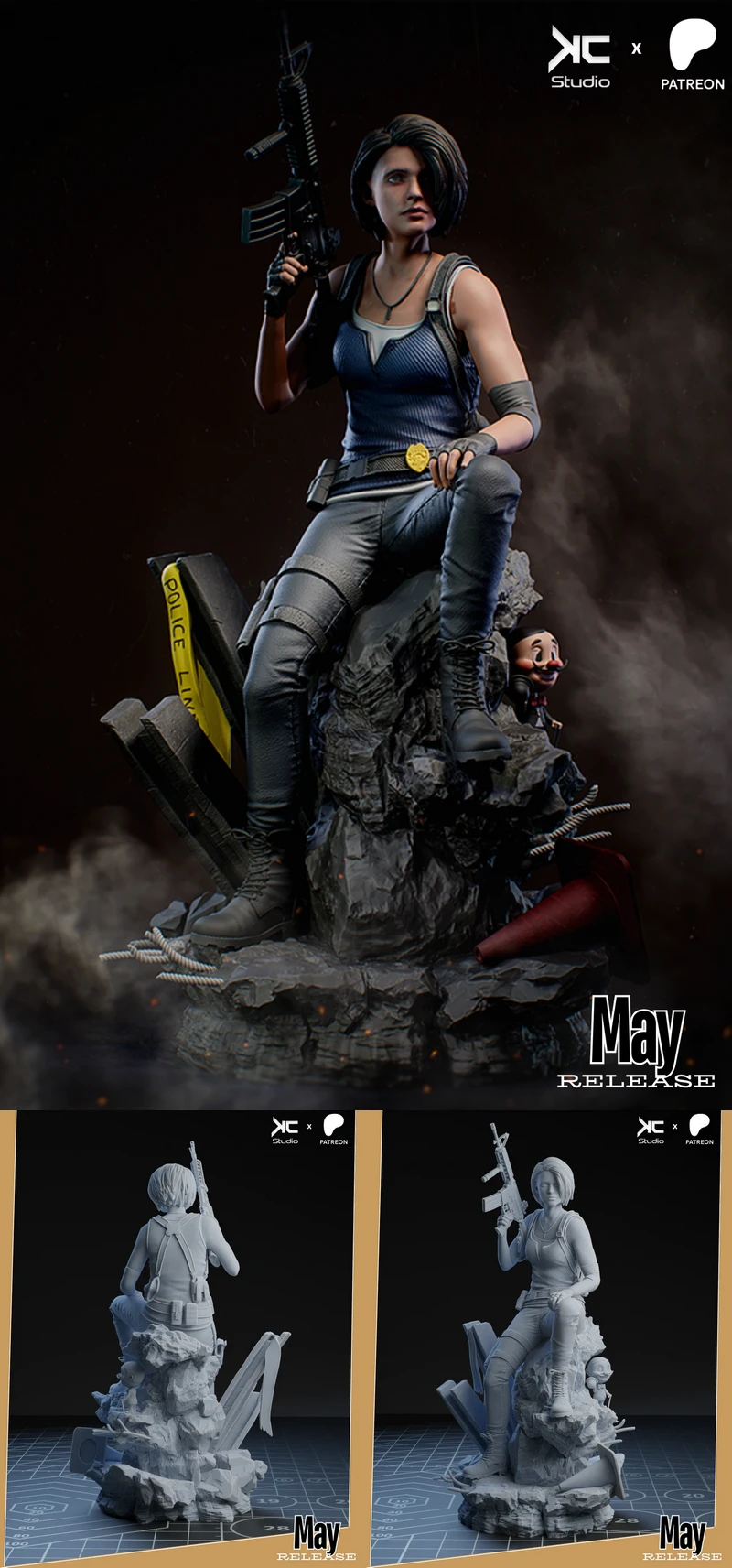Jill Valentine – Resident Evil STL model for 3D printing