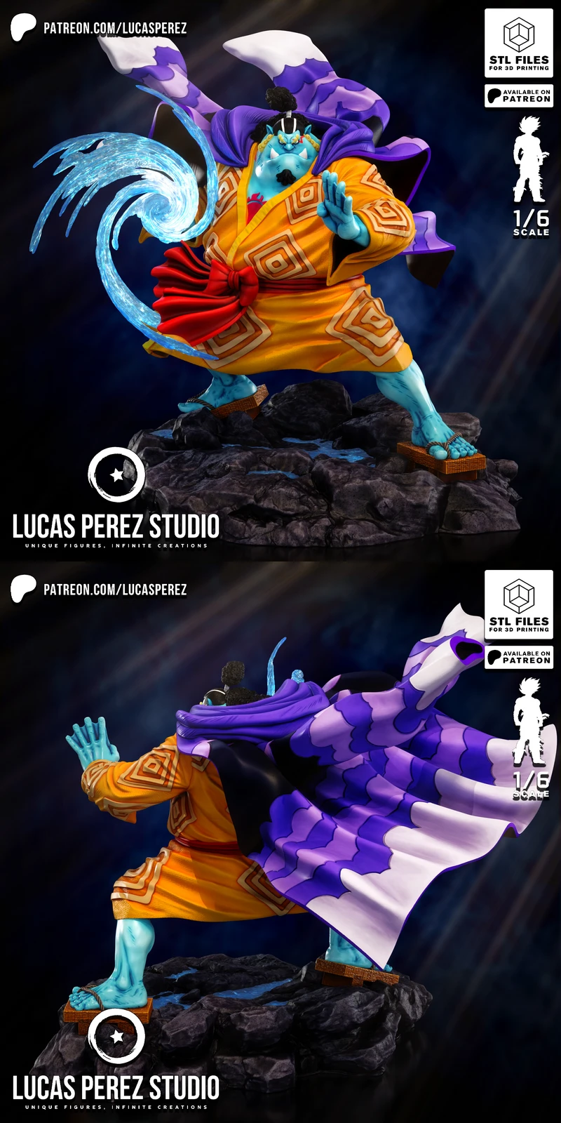 Jinbe Sea Knight 3D Printable STL Figure STL model for 3D printing