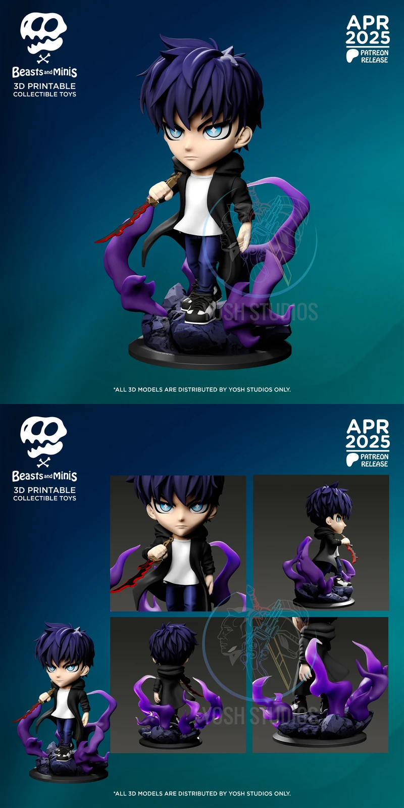 Jinwoo Mini STL model for 3D printing