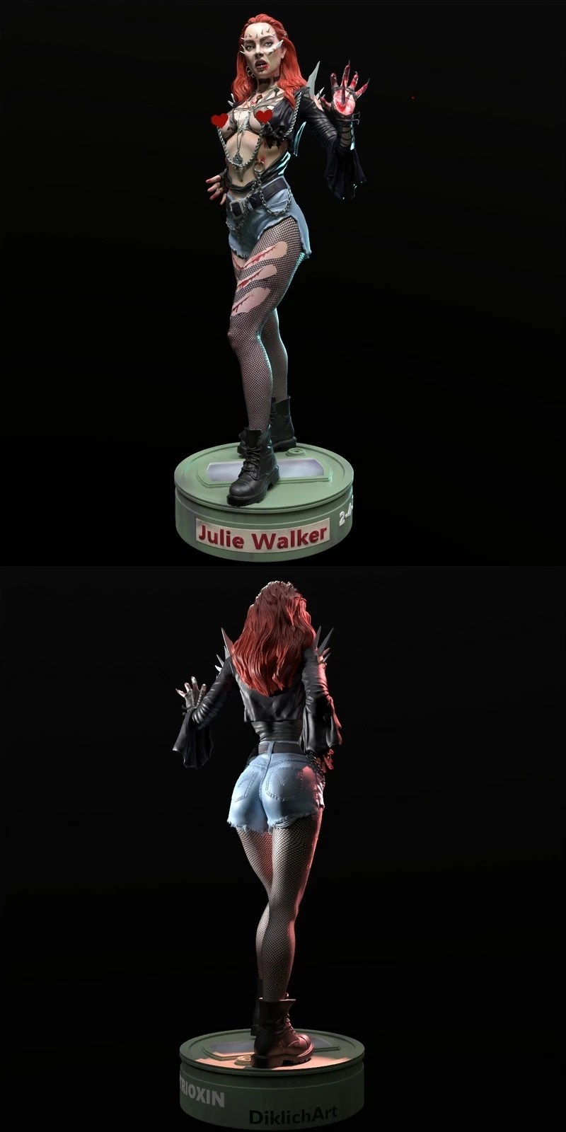 Julie Walker – Return of the Living Dead 3 STL Figure for 3D Printing STL model for 3D printing