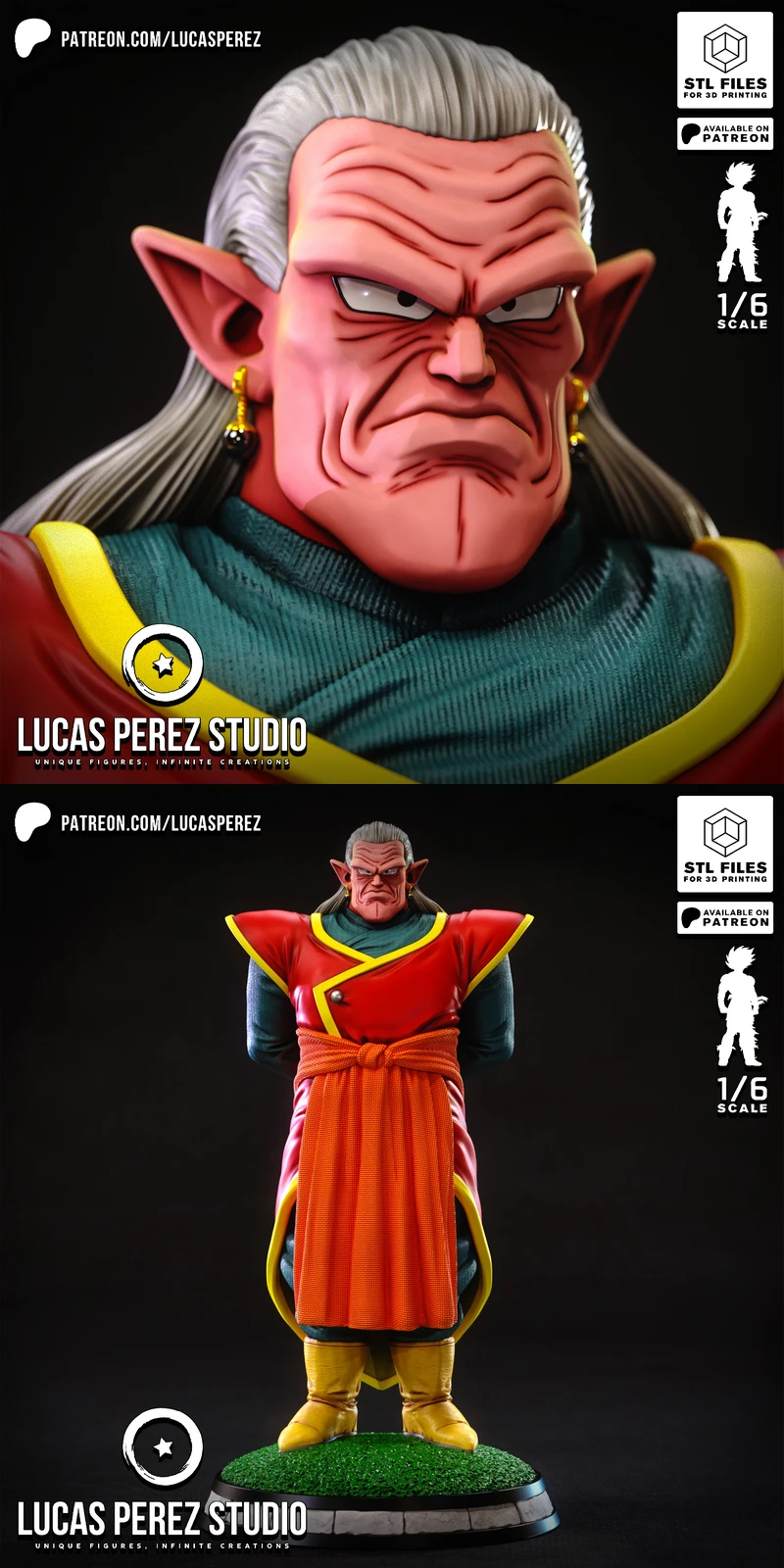 Kibito – Dragon Ball STL Figure for 3D Printing STL model for 3D printing