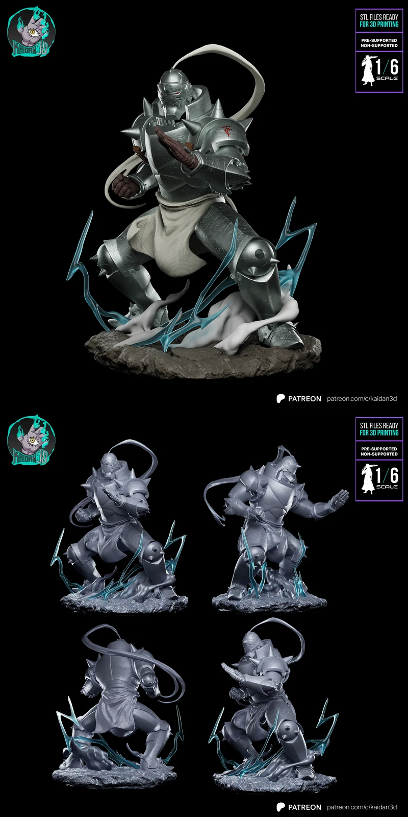 Alphonse STL model for 3D printing