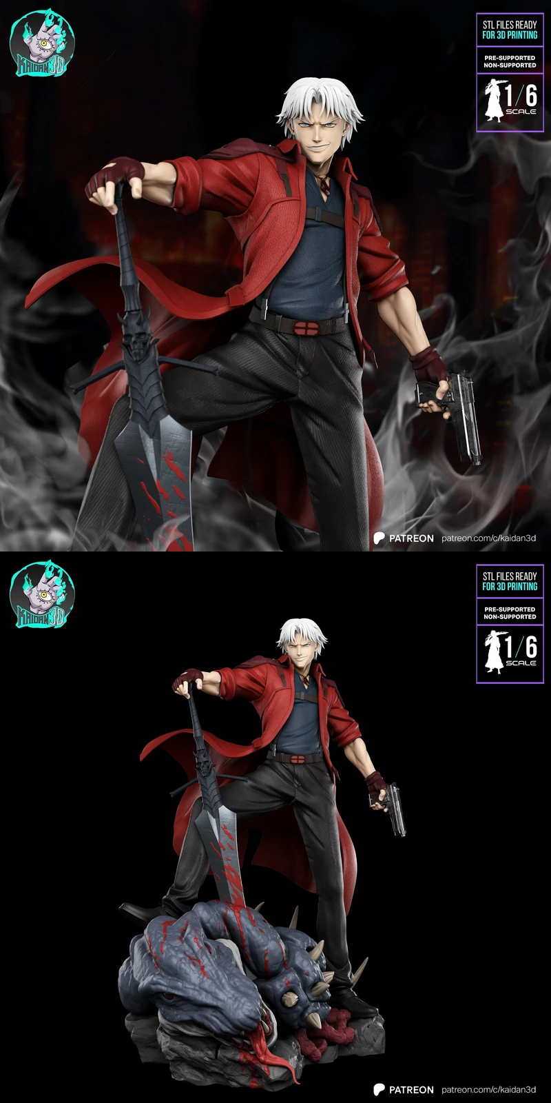 Dante STL model for 3D printing