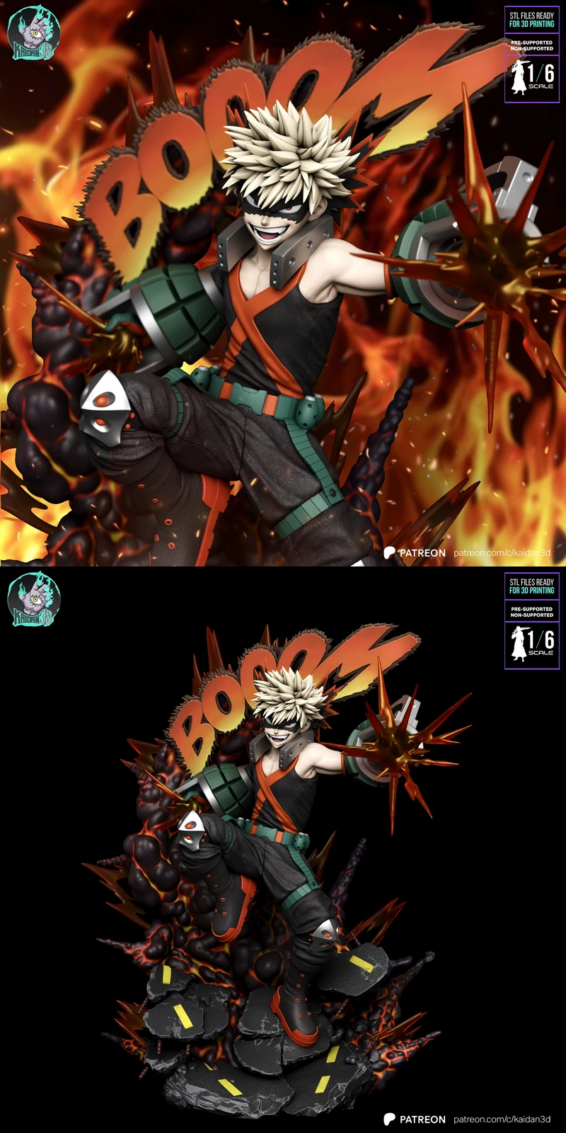My Hero Academia – Bakugo STL model for 3D printing