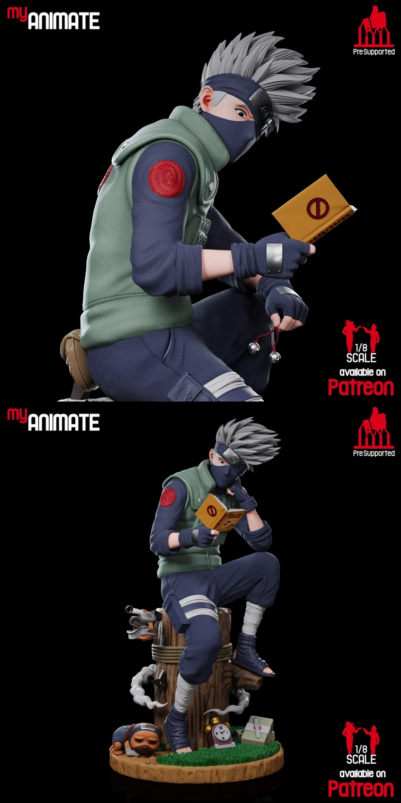Kakashi Hatake STL model for 3D printing