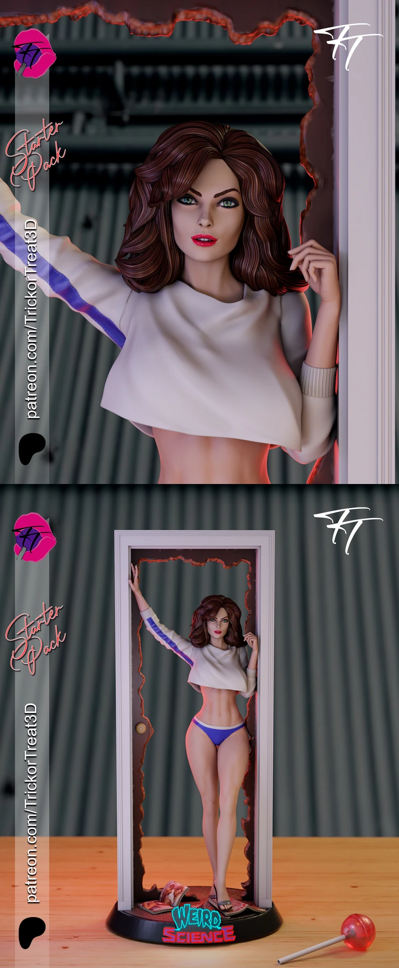 Kelly Lebrook 3D Printable Figure STL File for 3D Printer STL model for 3D printing