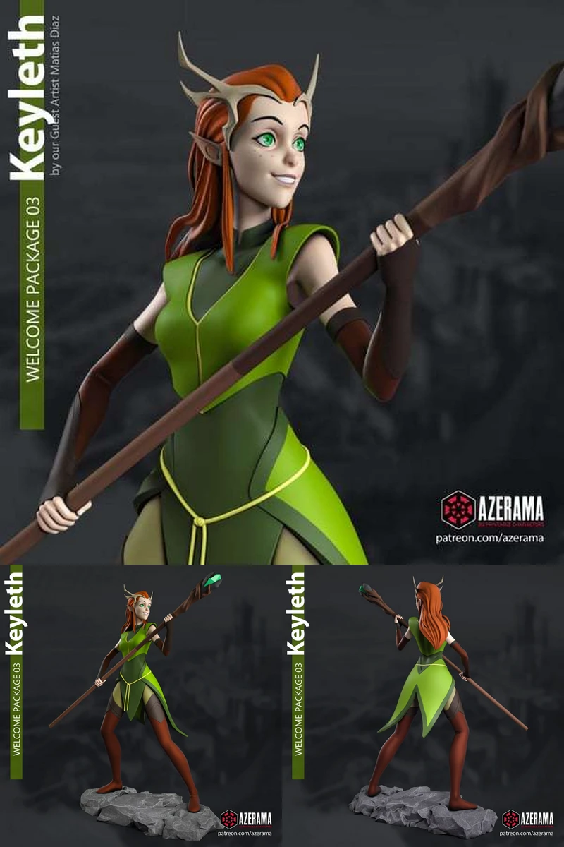 Keyleth STL model for 3D printing
