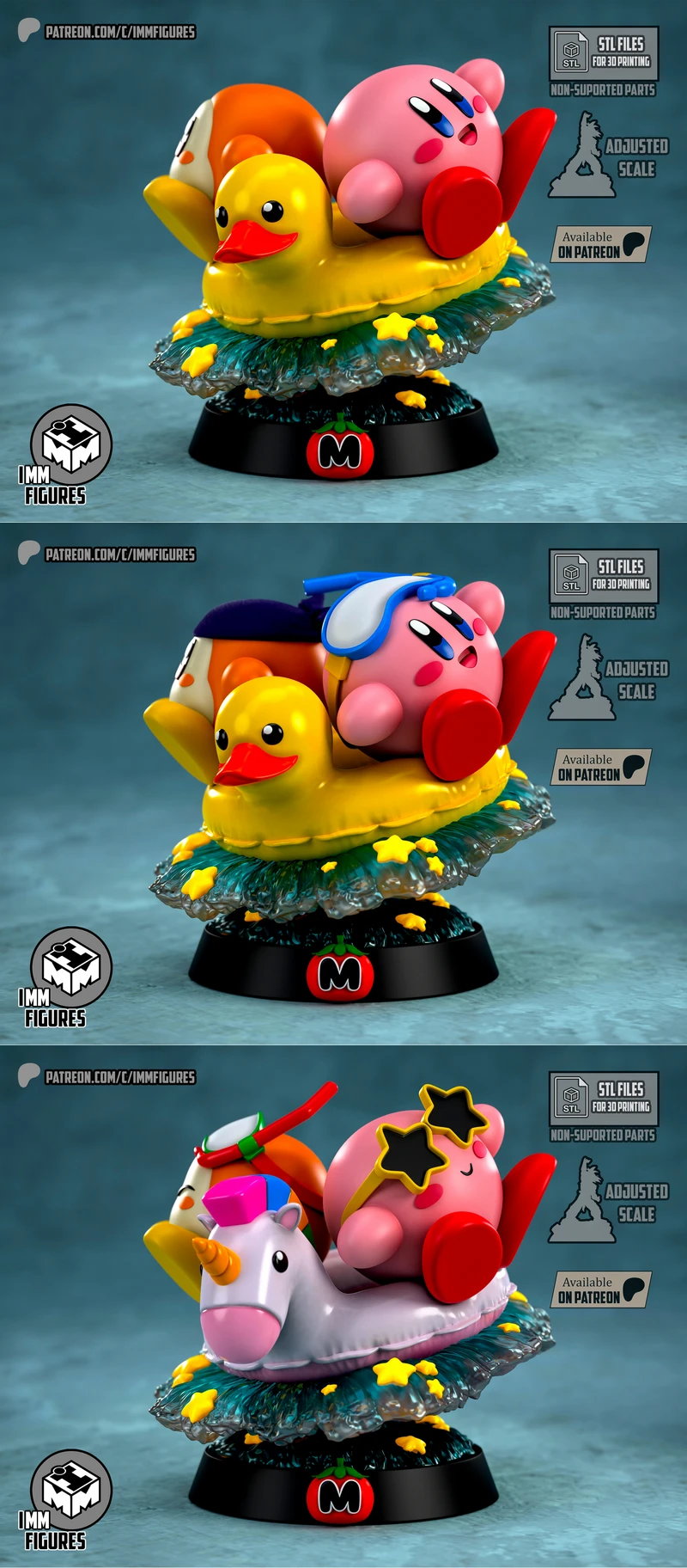 Kirby Character 3D Printable STL Model for FDM Printer STL model for 3D printing