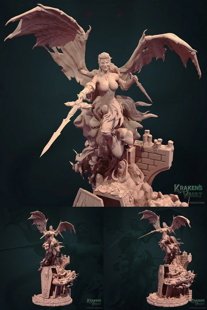 Crimson Countess STL model for 3D printing