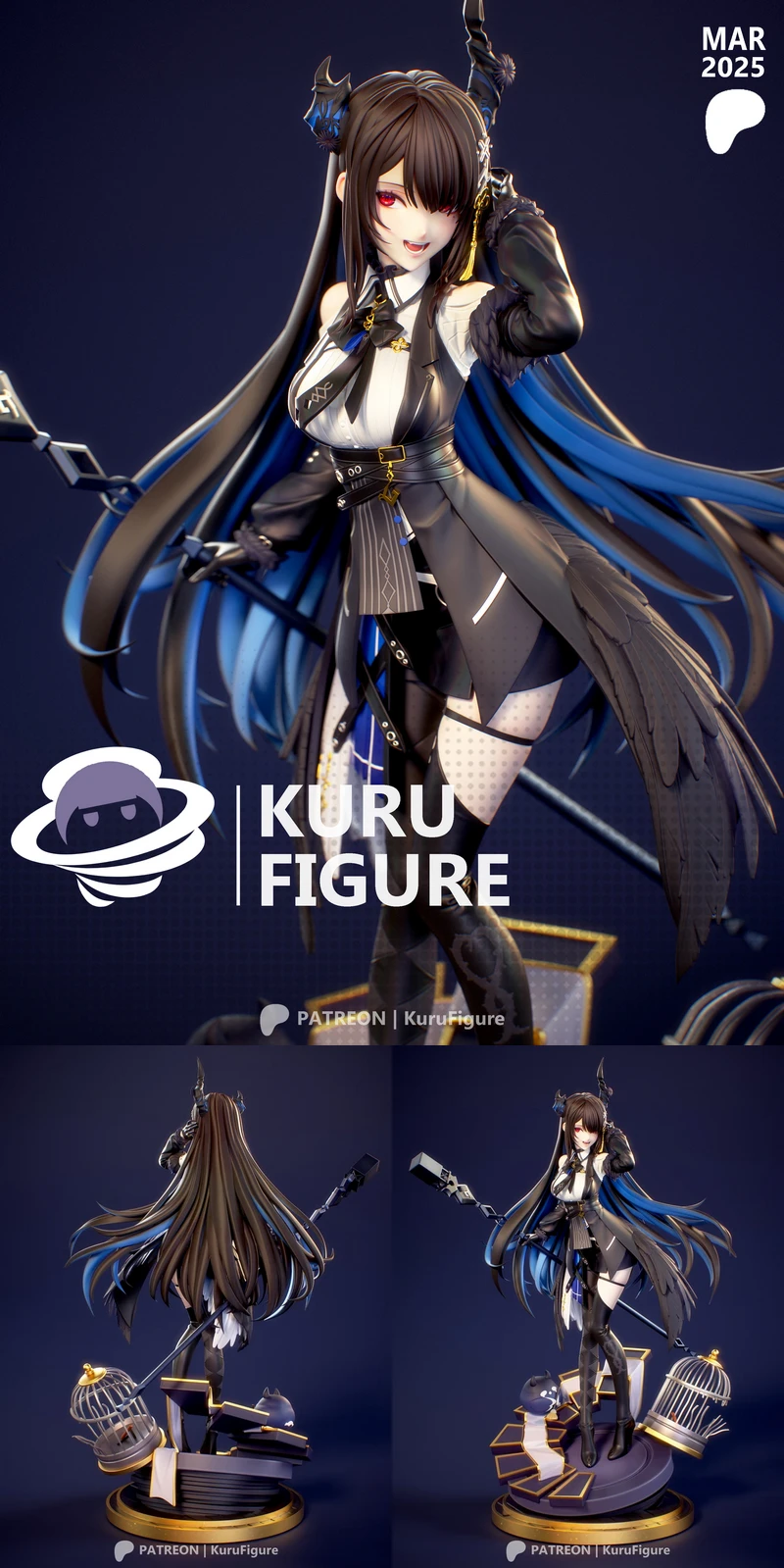 Hololive – Nerissa Ravencroft STL model for 3D printing