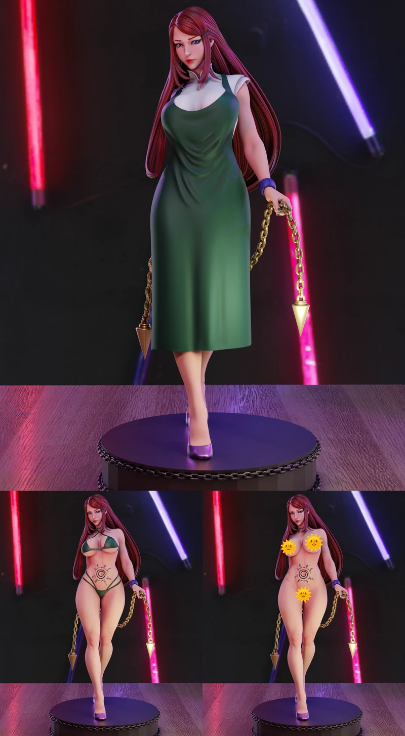 Kushina STL model for 3D printing