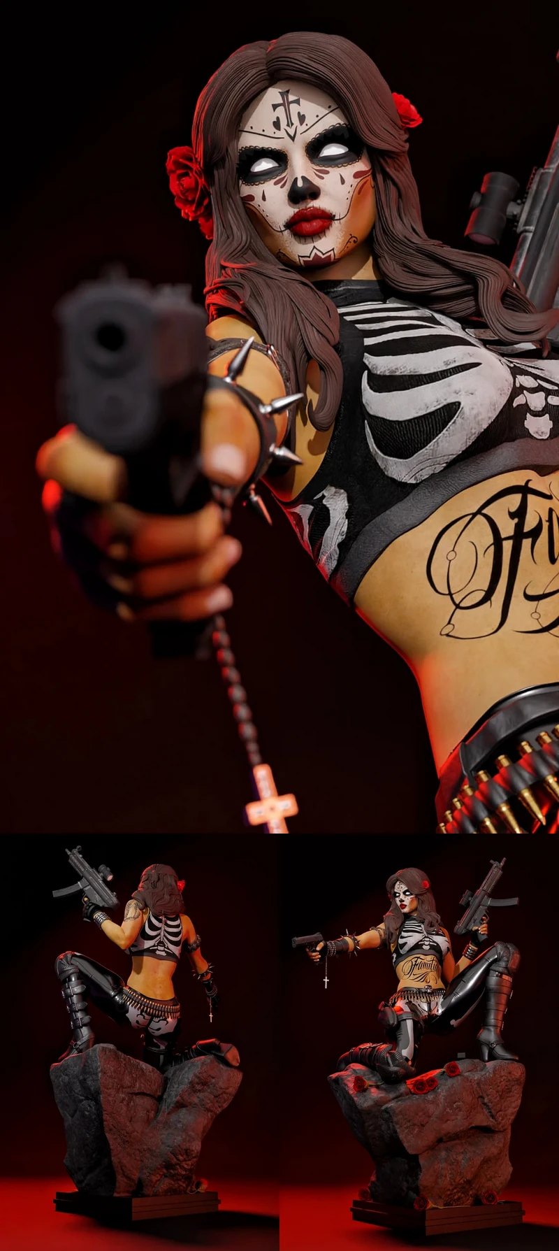 La Muerta – Coffin Comics STL Figure for 3D Printing STL model for 3D printing