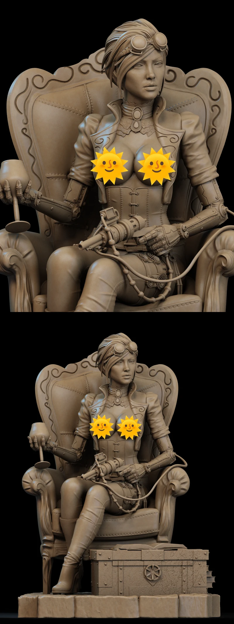 Lady Mechanika extra STL model for 3D printing