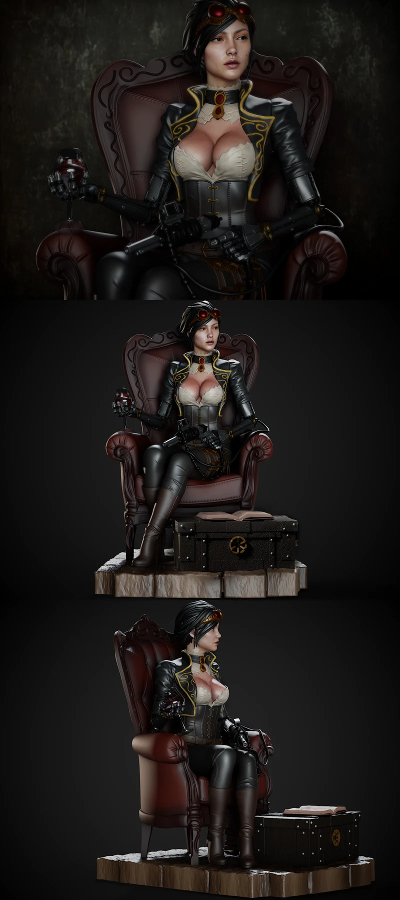 Lady Mechanika STL model for 3D printing