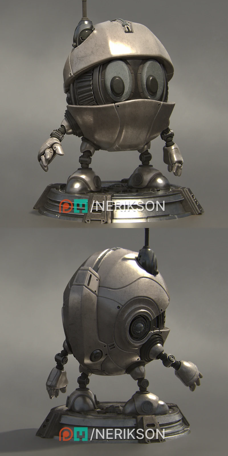 Lamp Robot STL model for 3D printing