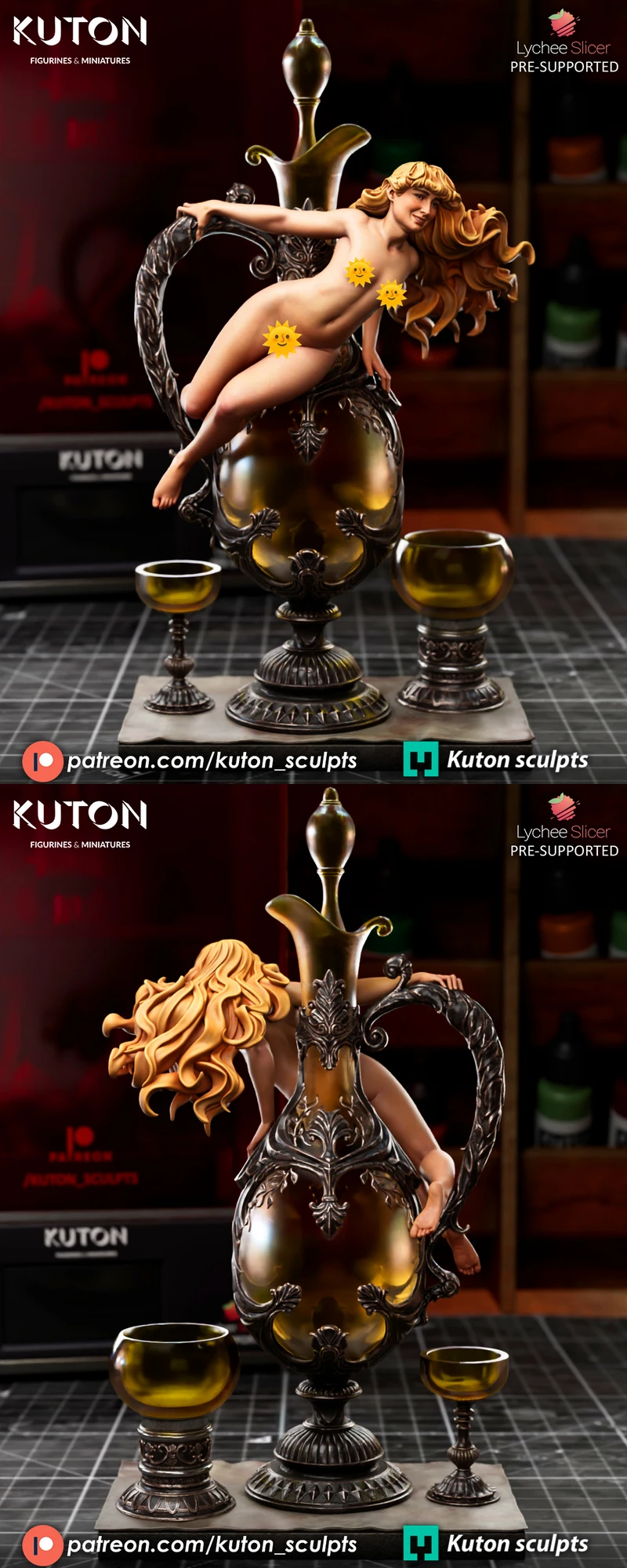 Le Vin de Tokai – Fantasy Character STL Figure for 3D Printing STL model for 3D printing