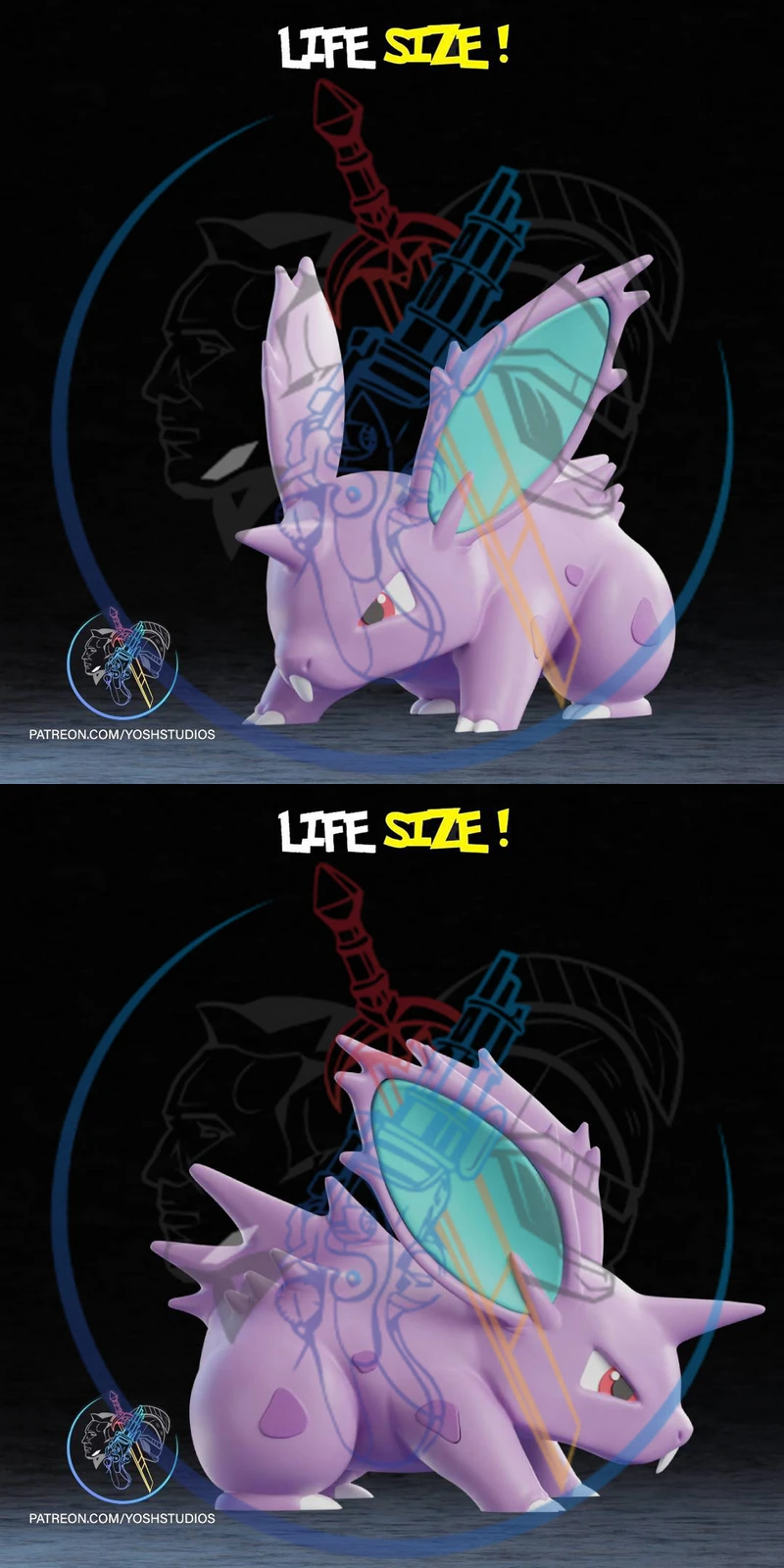 Nidoran STL Figure – Pokémon STL model for 3D printing
