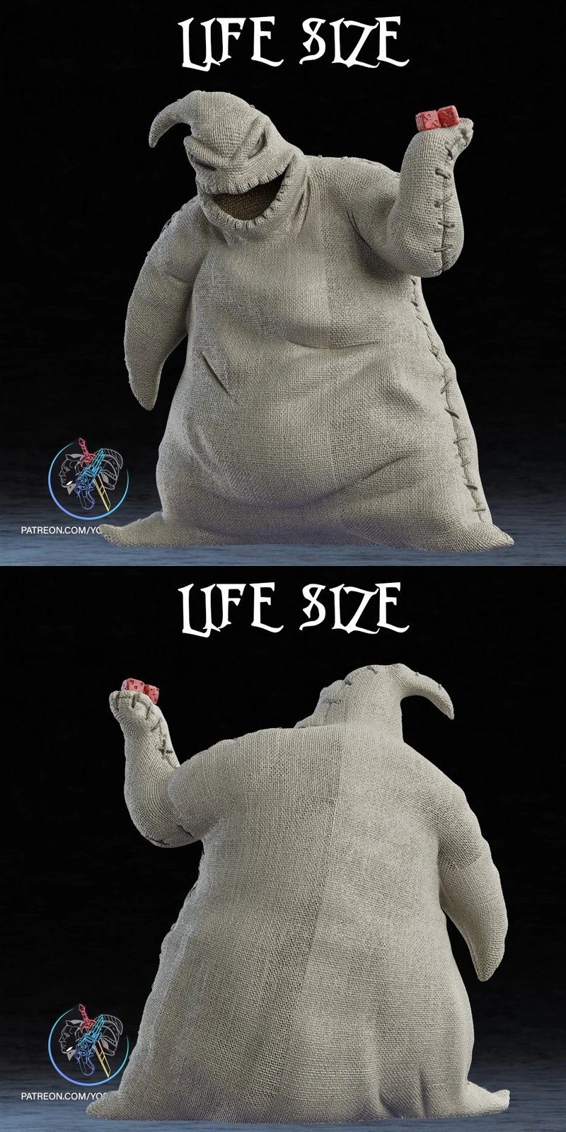 Scary Bug Sack STL | Creepy 3D Printable Prop STL model for 3D printing