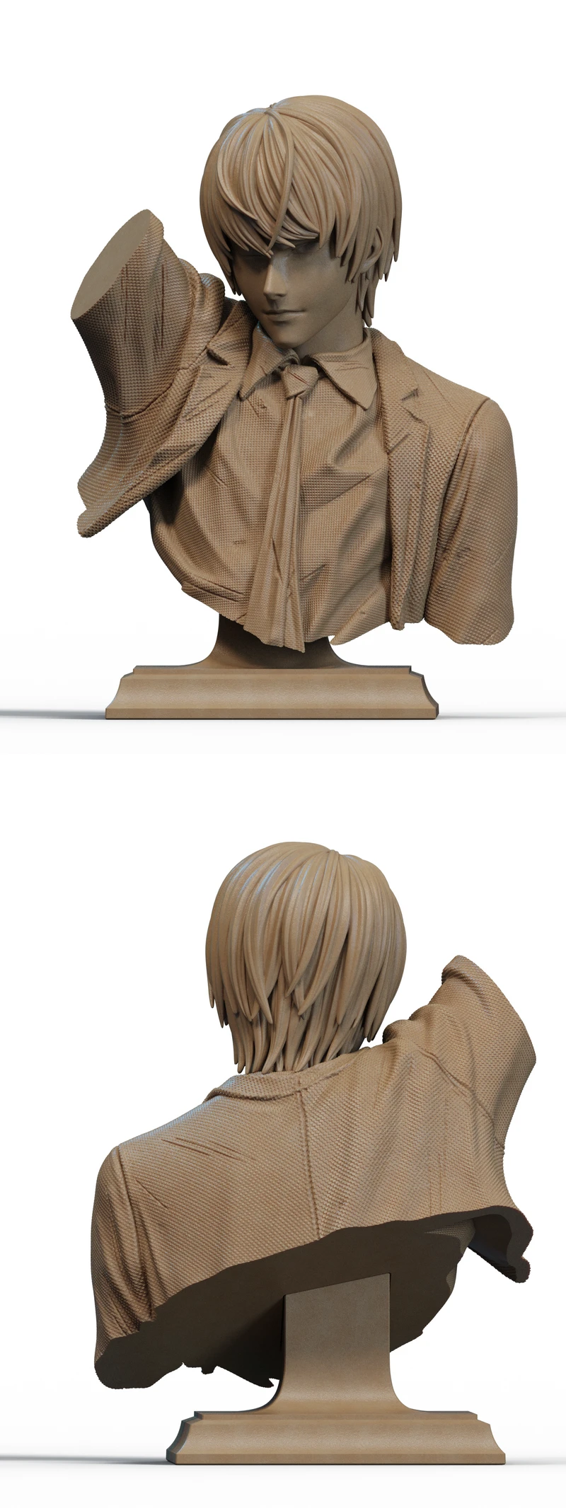 Light Yagami Character Bust STL File for 3D Printing STL model for 3D printing