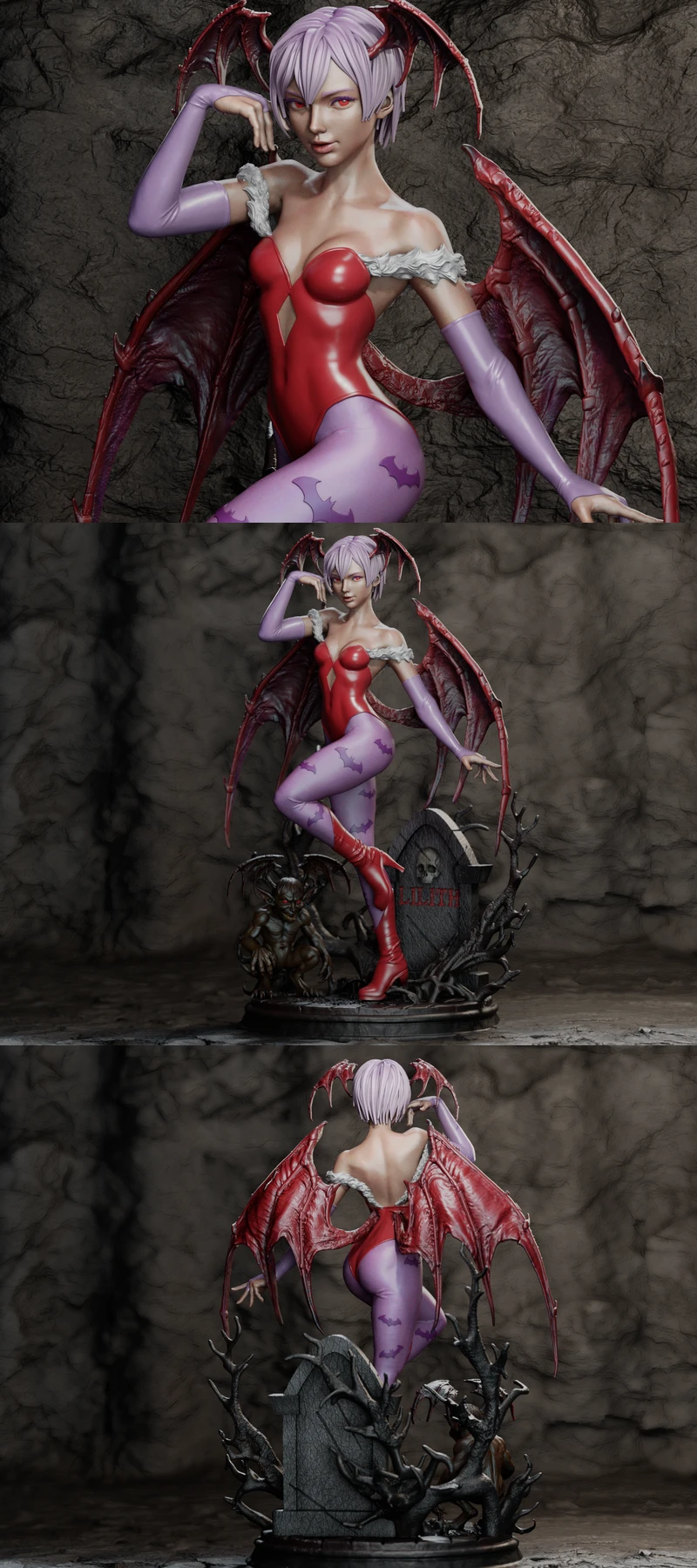 Lilith – Dark Fantasy STL Figure for 3D Printing STL model for 3D printing