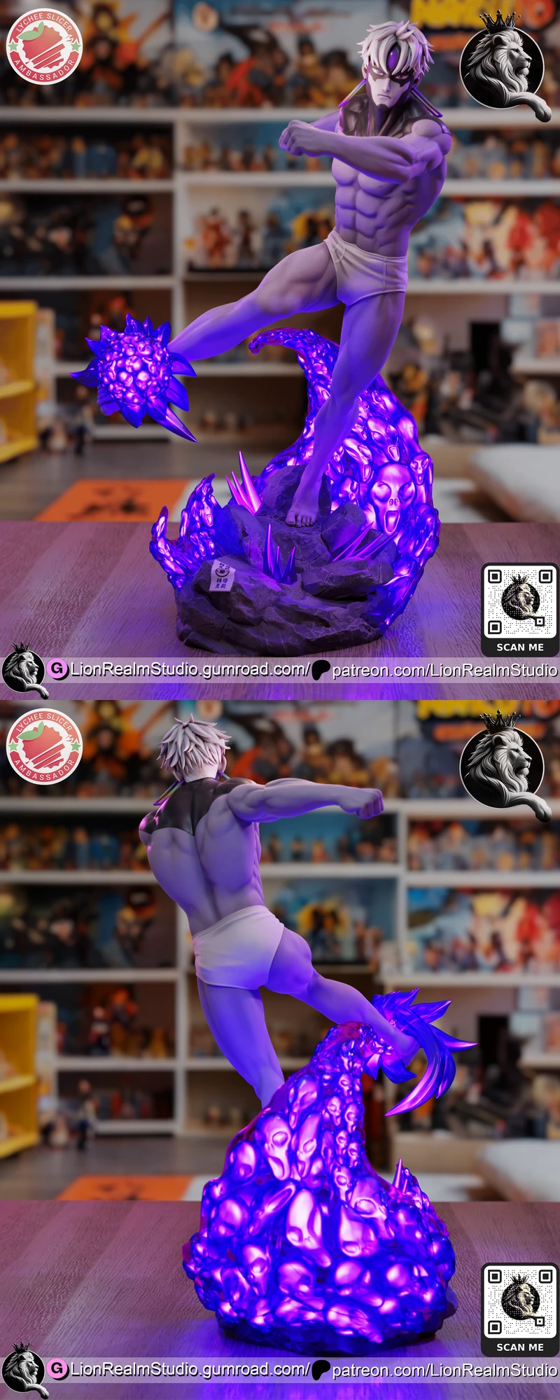 Jin Enjoji Evil Eye Dandadan Figure STL model for 3D printing