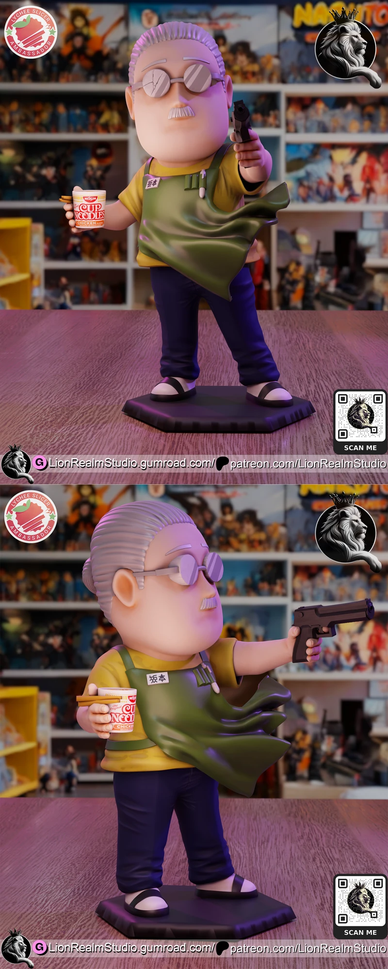 Sakamoto Days – Taro Sakamoto Chibi STL model for 3D printing