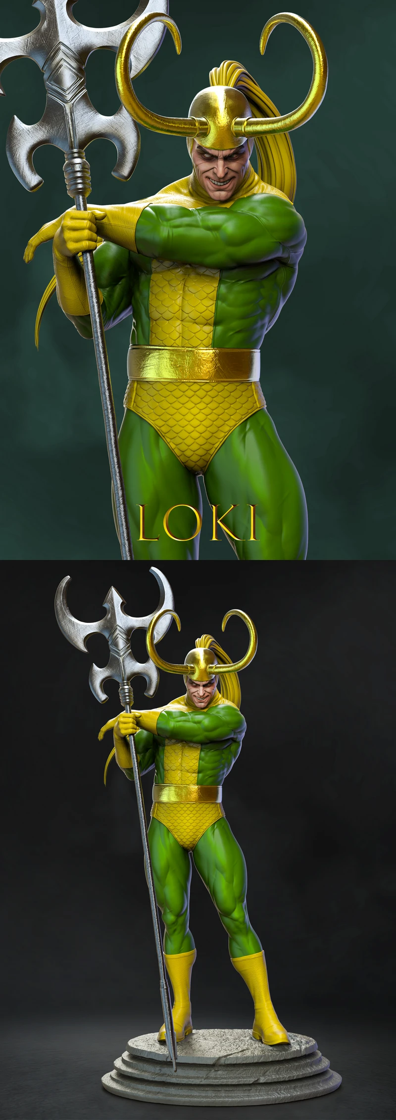 Loki STL File – God of Mischief 3D Printable Figure STL model for 3D printing