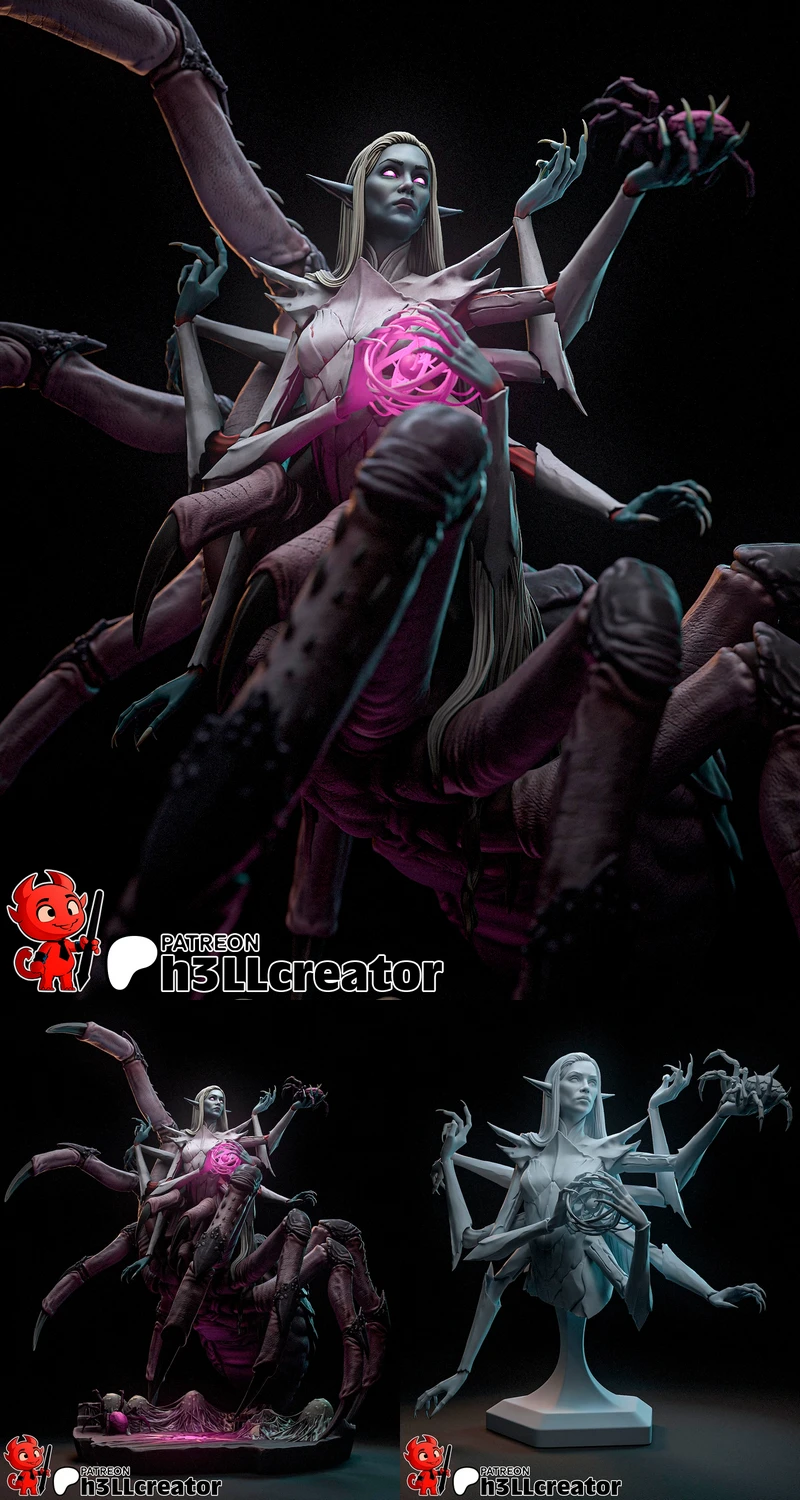 Lolth – Dungeons and Dragons STL model for 3D printing