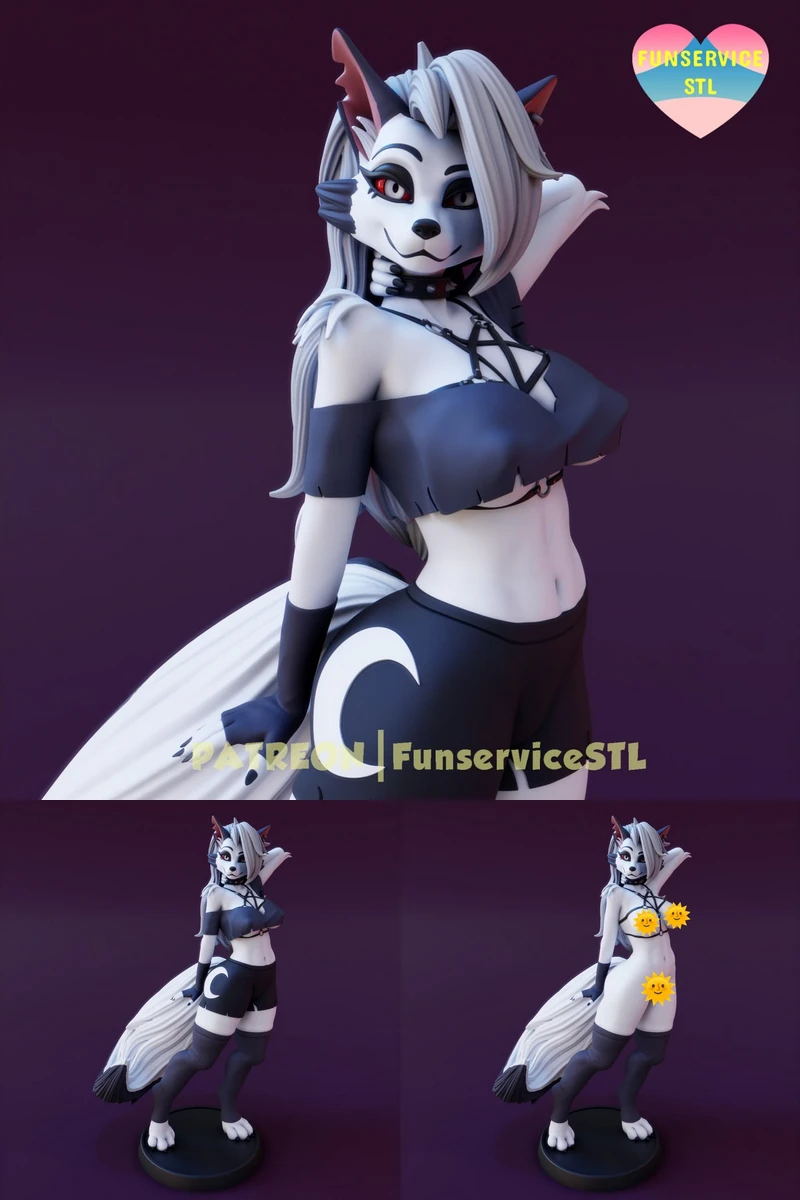 Loona from Helluva boss STL model for 3D printing