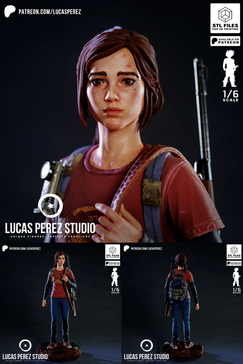 ELLIE STL model for 3D printing
