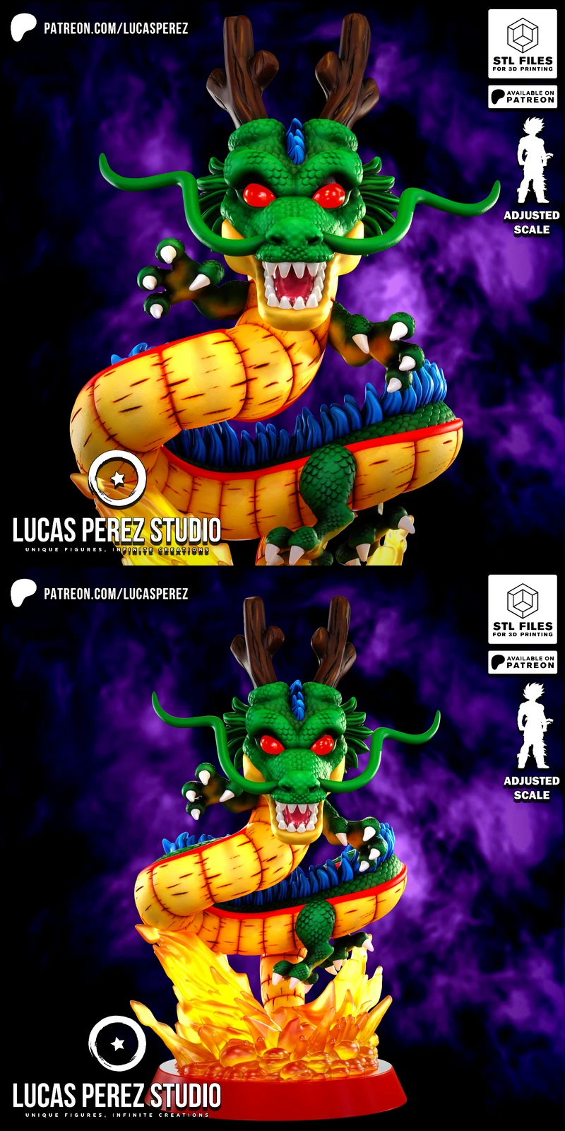 Shenron Dragon 3D Printable STL File for Resin Printer STL model for 3D printing