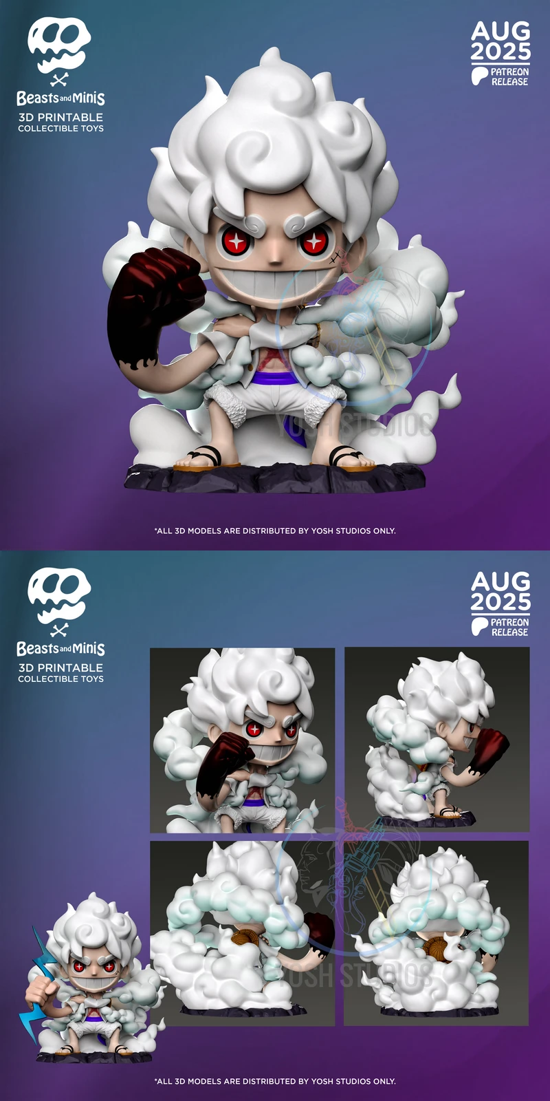 Luffy Miniature STL File for 3D Printing STL model for 3D printing