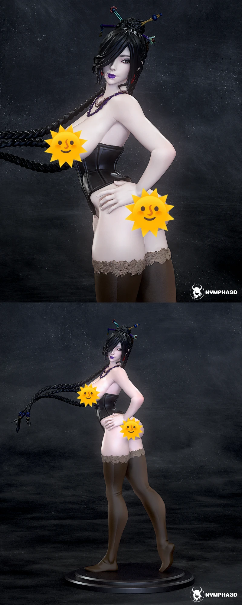 Lulu Extra Pose – Final Fantasy X Inspired STL Figure STL model for 3D printing