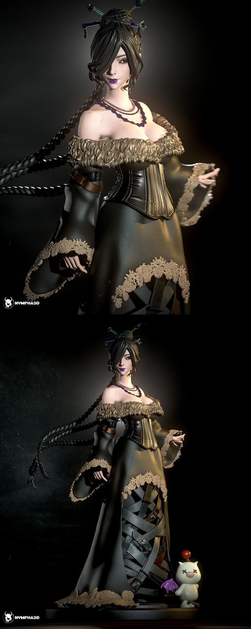 Lulu (Final Fantasy X) STL model for 3D printing