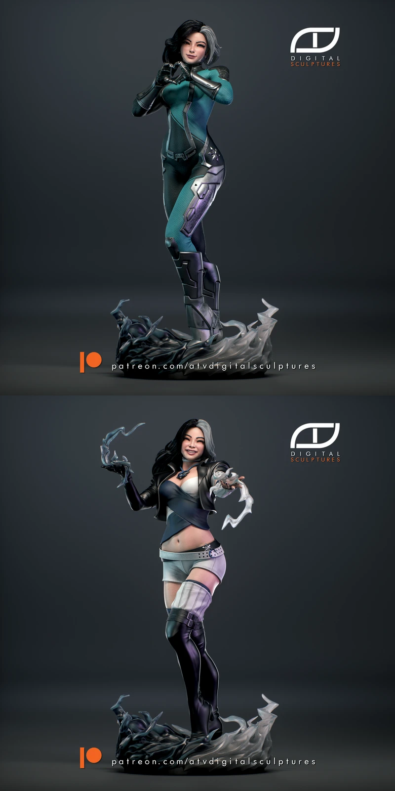 Luna Snow STL model for 3D printing