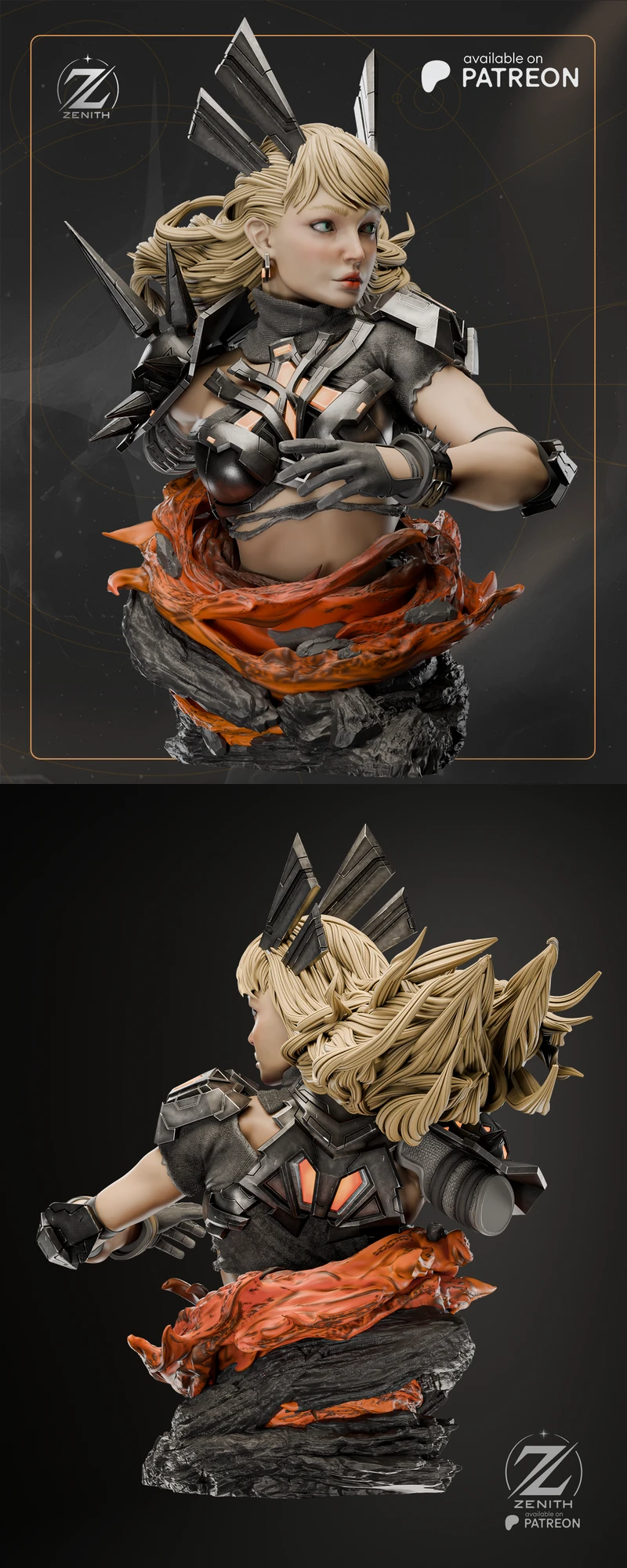 Magical Wizard Bust STL File for 3D Printing STL model for 3D printing