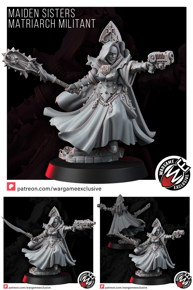 MAIDEN SISTERS MATRIARCH MILITANT STL model for 3D printing
