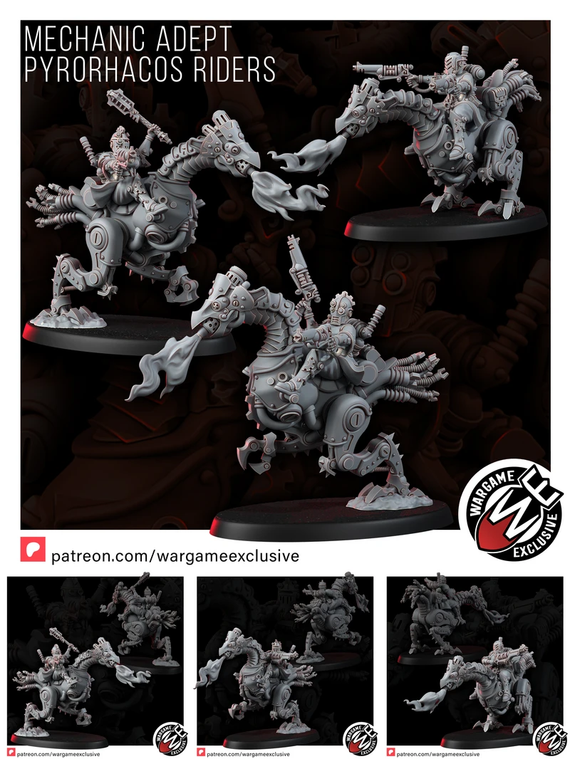 MECHANIC ADEPT PYRORHACOS RIDERS STL model for 3D printing