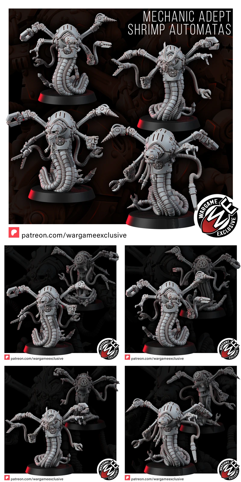 MECHANIC ADEPT SHRIMP AUTOMATAS STL model for 3D printing