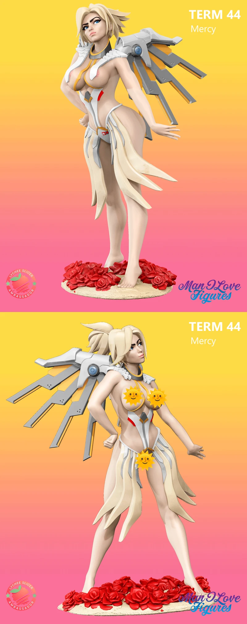 Mercy – Overwatch STL Figure for 3D Printing STL model for 3D printing
