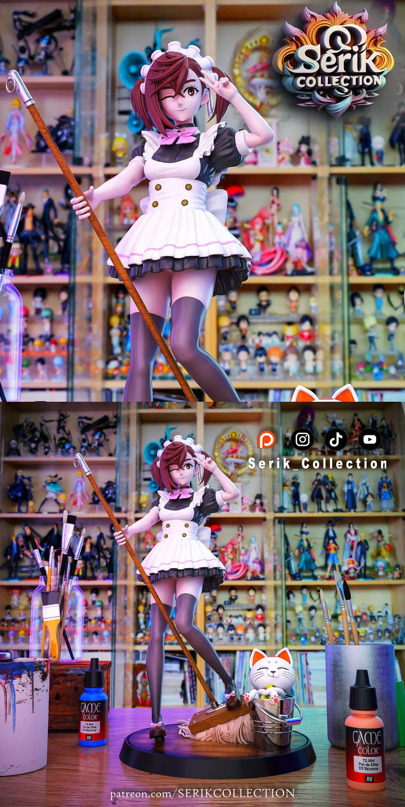 Momo Ayase Maid Edition – Dandadan STL Figure for 3D Printing STL model for 3D printing