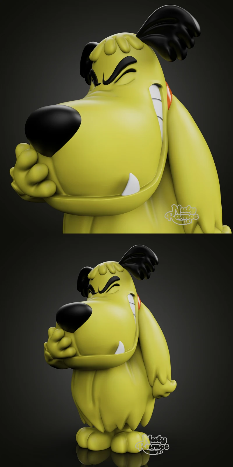 MUTTLEY Bust 3D Printable STL File STL model for 3D printing